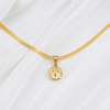 Snake Chain Necklace with Love Note Heart Pendant Bundle