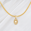 Snake Chain Necklace with Just as You Are Heart Pendant Bundle