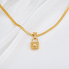 Snake Chain Necklace with Little by Little Lock Pendant Bundle