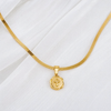 Snake Chain Necklace with Blessed Beyond Belief Cross Pendant Bundle