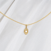 Cable Chain Necklace with Just as You Are Heart Pendant Bundle