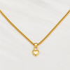 Pearl Chain Necklace with Love Language Lock Pendant Bundle