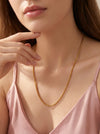 Pearl Chain Necklace — lifestyle, on model 20-inch