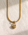 Pearl Chain + Love Language Lock Pendant Set