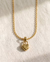 Cable Chain + Love Language Lock Pendant Set