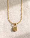 Cable Chain + Little by Little Lock Pendant Set