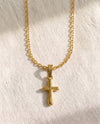 Cable Chain + Quiet Devotion Cross Pendant Set