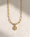 Paperclip Chain + Blessed Beyond Belief Cross Pendant Set