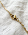 Cable chain lobster clasp close up